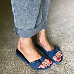 EVA Birkenstocks blue size 38